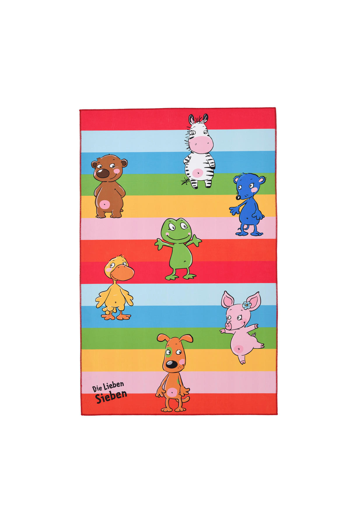 KINDERTEPPICH 80/150 cm Die Lieben Sieben  - Multicolor, Design, Textil (80/150cm)