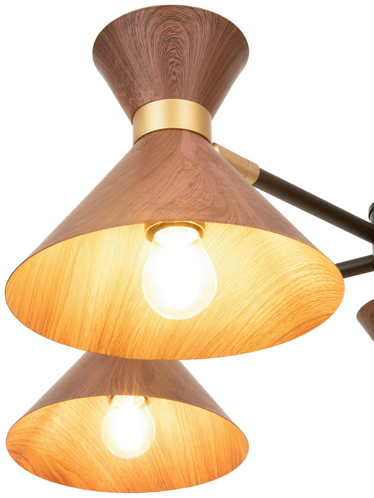 HÄNGELEUCHTE 68,5/120,5 cm  - Walnussfarben, Trend, Metall (68,5/120,5cm) - Novel