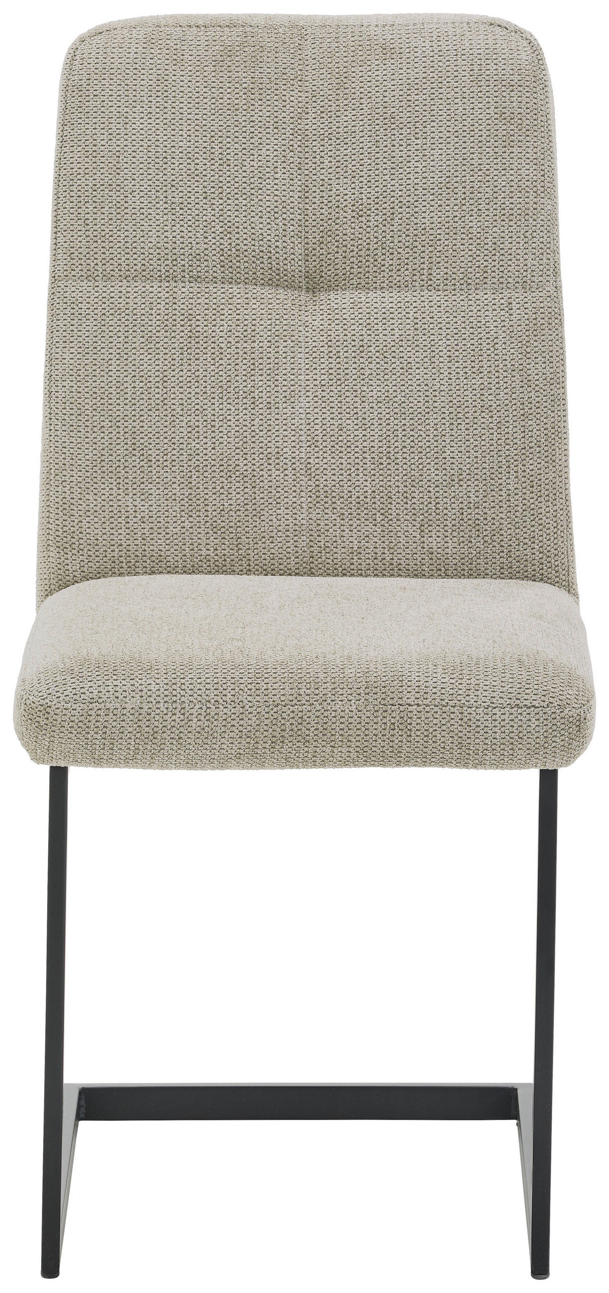 STUHL - Beige/Schwarz, Design, Textil/Metall (45/92,5/62cm) - Novel