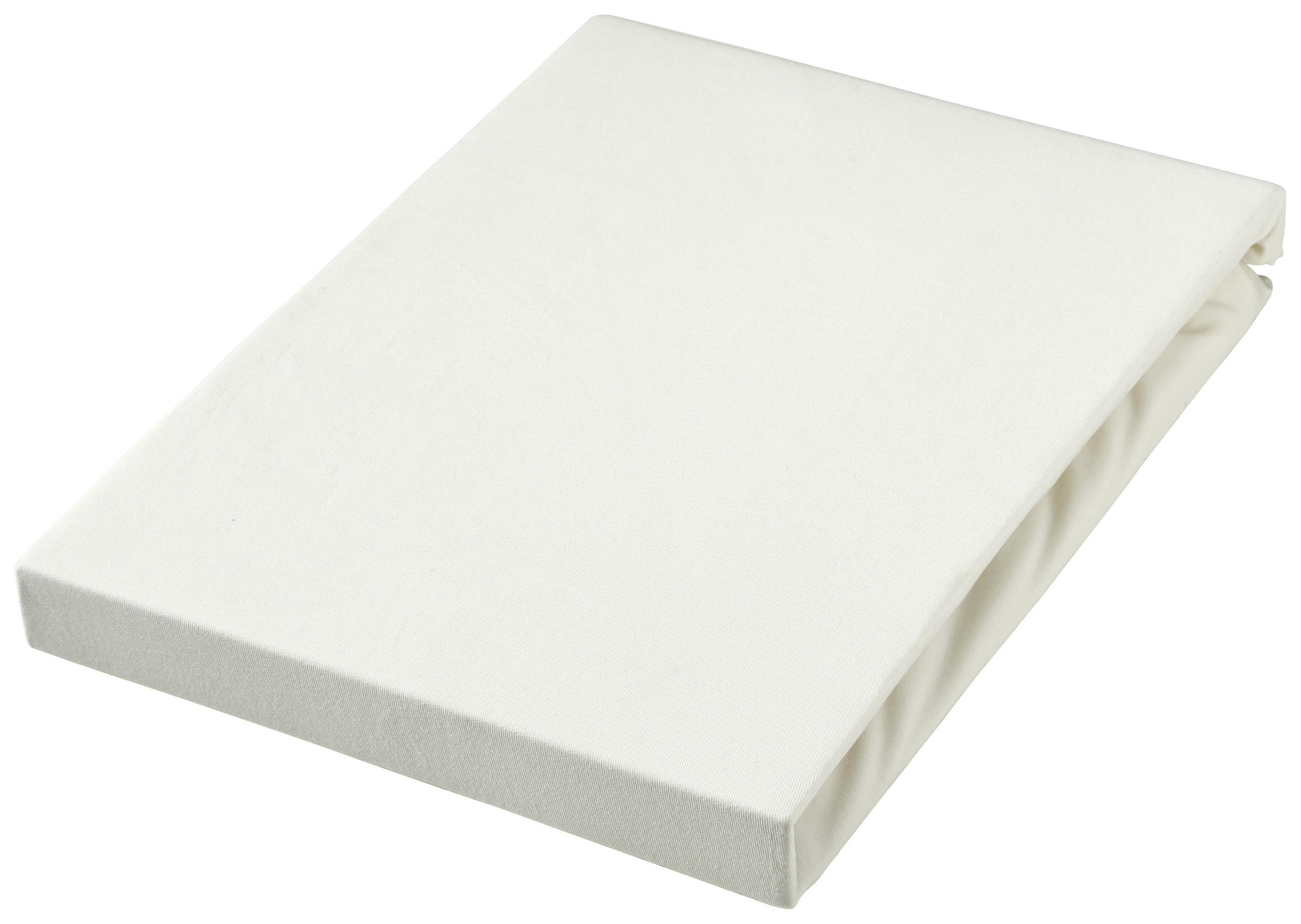 SPLIT TOPPER Jersey - Weiß, Basics, Textil (180-200/200-220cm) - Schlafgut