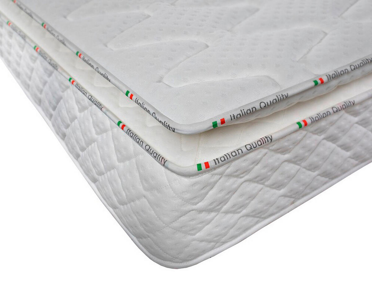 SALTEA CU ARCURI ÎMPACHETATE  - alb, Basics, textil (160/200cm)