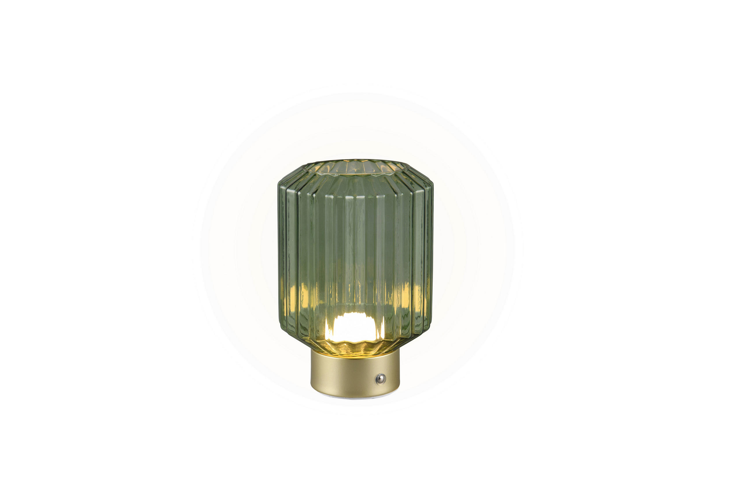PORTABEL LAMPA 13/19,5 cm   - grön/mässingsfärgad, Klassisk, glas (13/19,5cm)