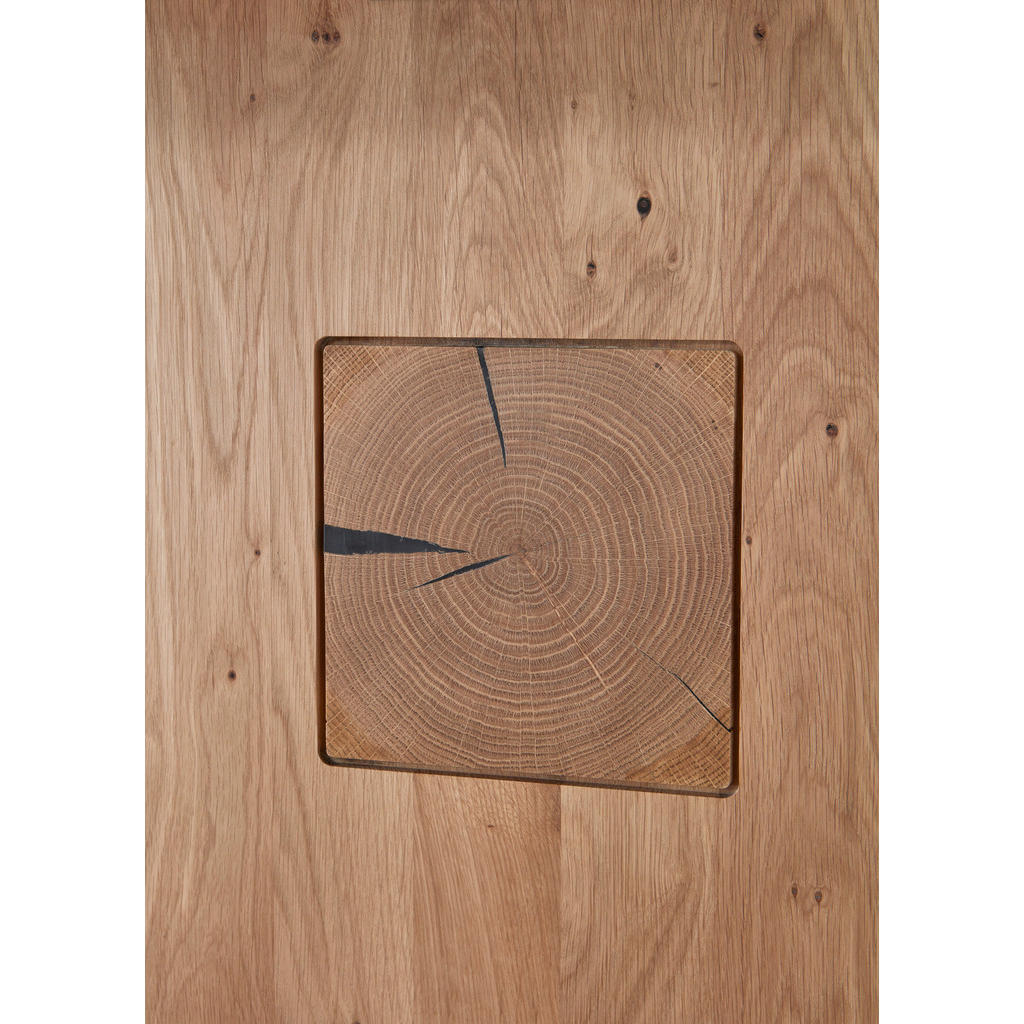 Thumbnail - Livetastic Esstisch, Alteiche, Holzwerkstoff, rechteckig, Säule, Sockel, 90x77x160 cm, ausziehbar, Esszimmer, Tische, Es...