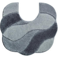 WC-VORLEGER Grau, Schwarz 50/55 cm  - Schwarz/Grau, Basics, Kunststoff/Textil (50/55cm) - Grund