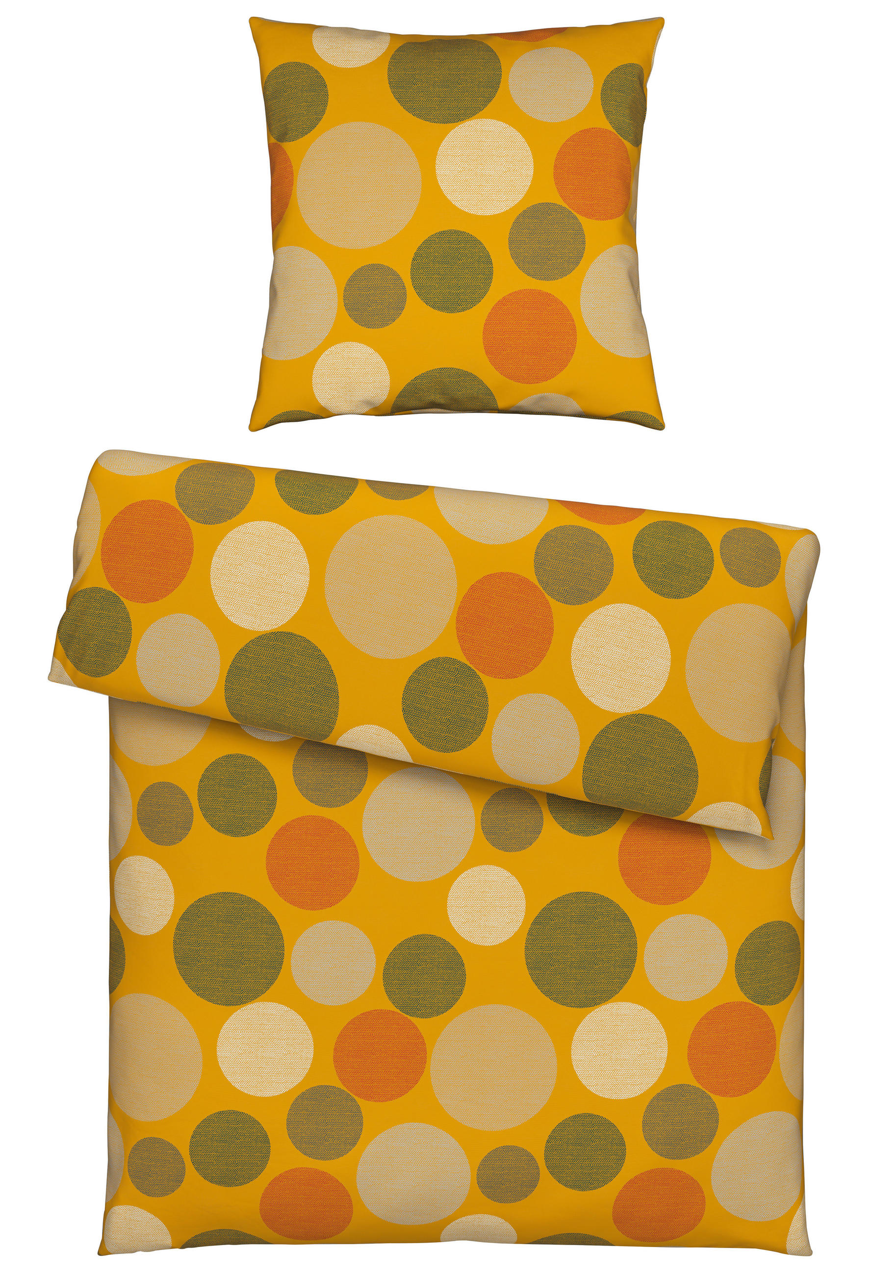 BETTWÄSCHE 135/200 cm  - Gelb, Textil (135/200cm) - Novel