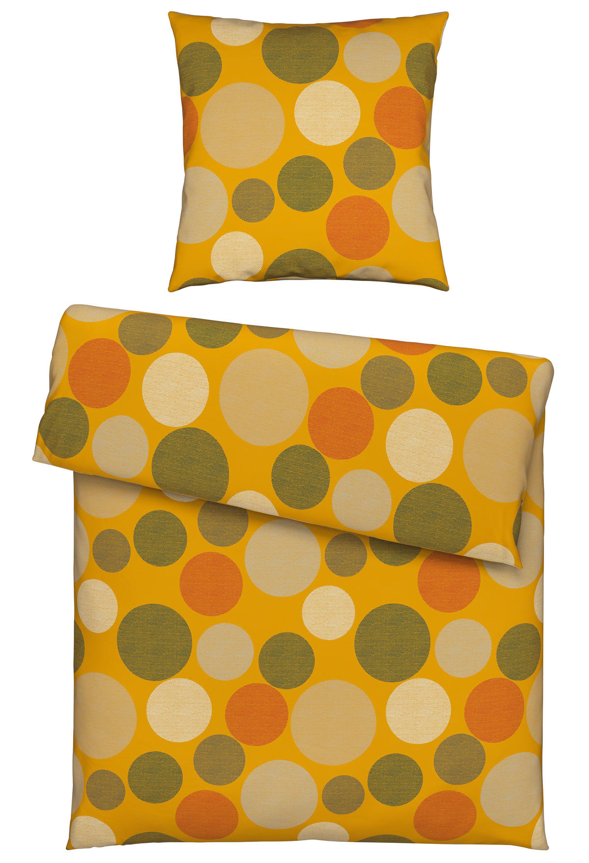 BETTWÄSCHE 135/200 cm  - Gelb, Textil (135/200cm) - Novel