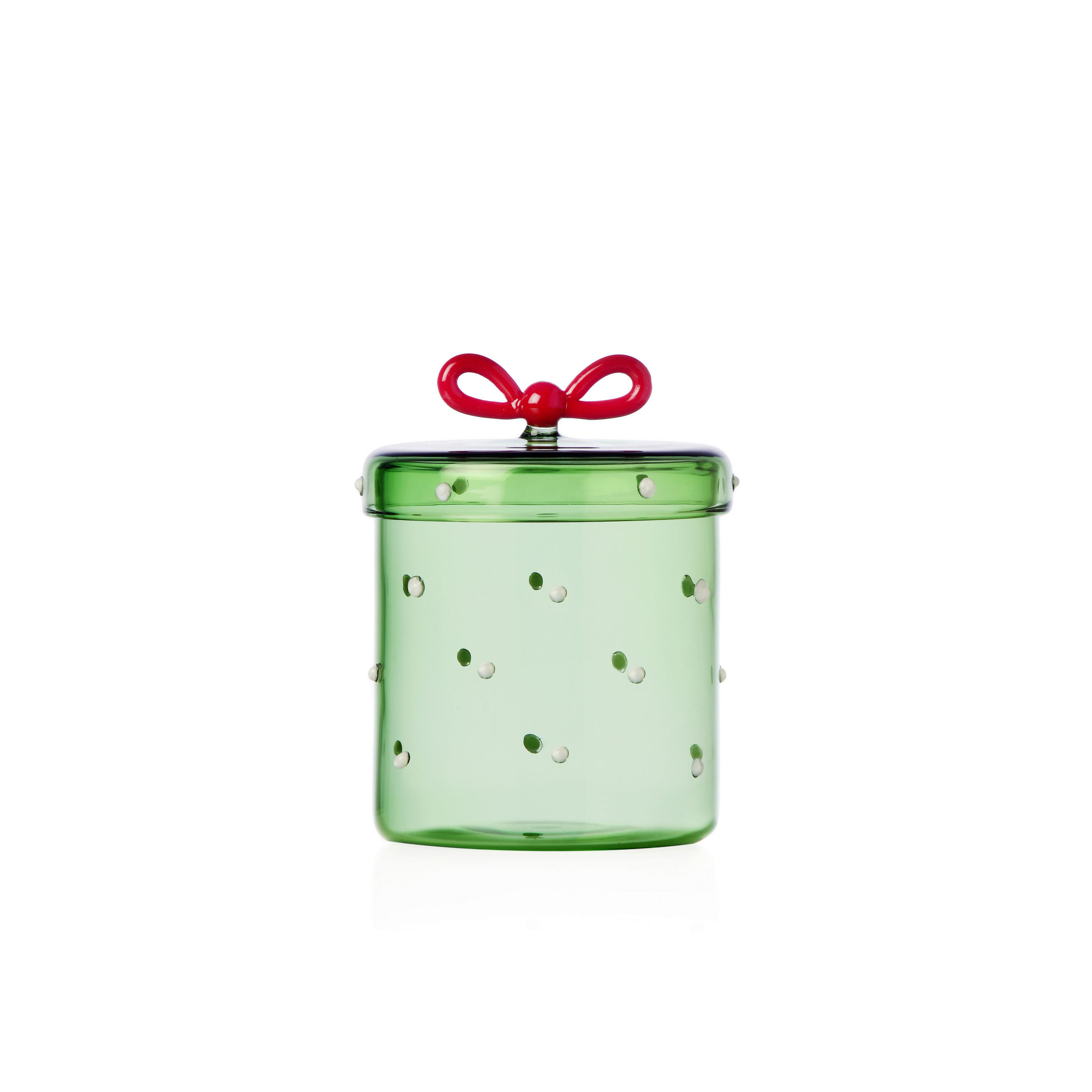 POSODA ZA SHRANJEVANJE  CHRISTMAS TALES            - rdeča/zelena, Trendi, steklo (9.6/13cm)