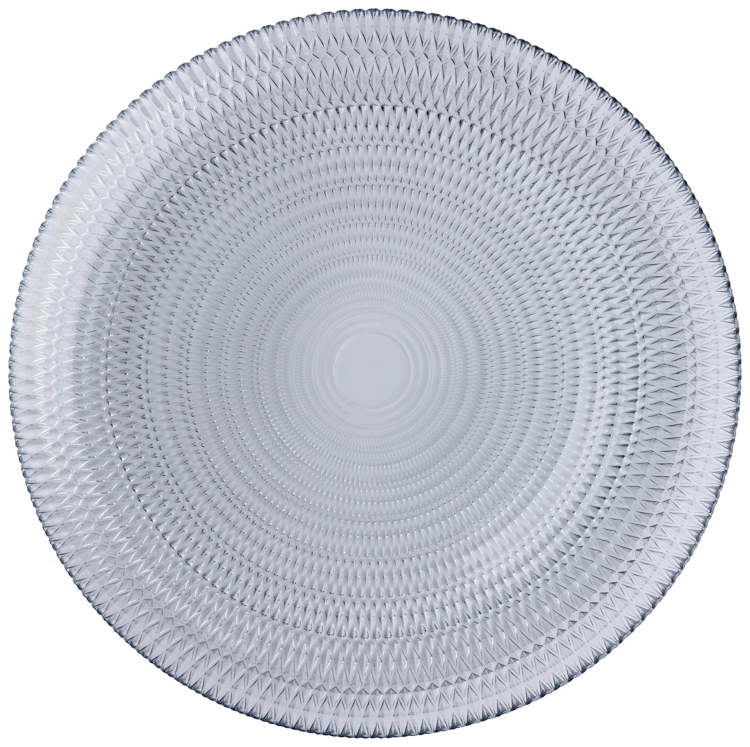 SERVIERPLATTE 33 cm  - Silberfarben, Basics, Glas (33cm) - Novel