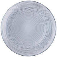 SERVIERPLATTE 33 cm  - Silberfarben, Basics, Glas (33cm) - Novel