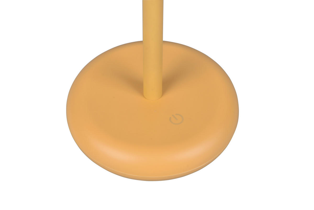 AKKU-TISCHLEUCHTE - Gelb, Trend, Kunststoff (13,5/30cm)