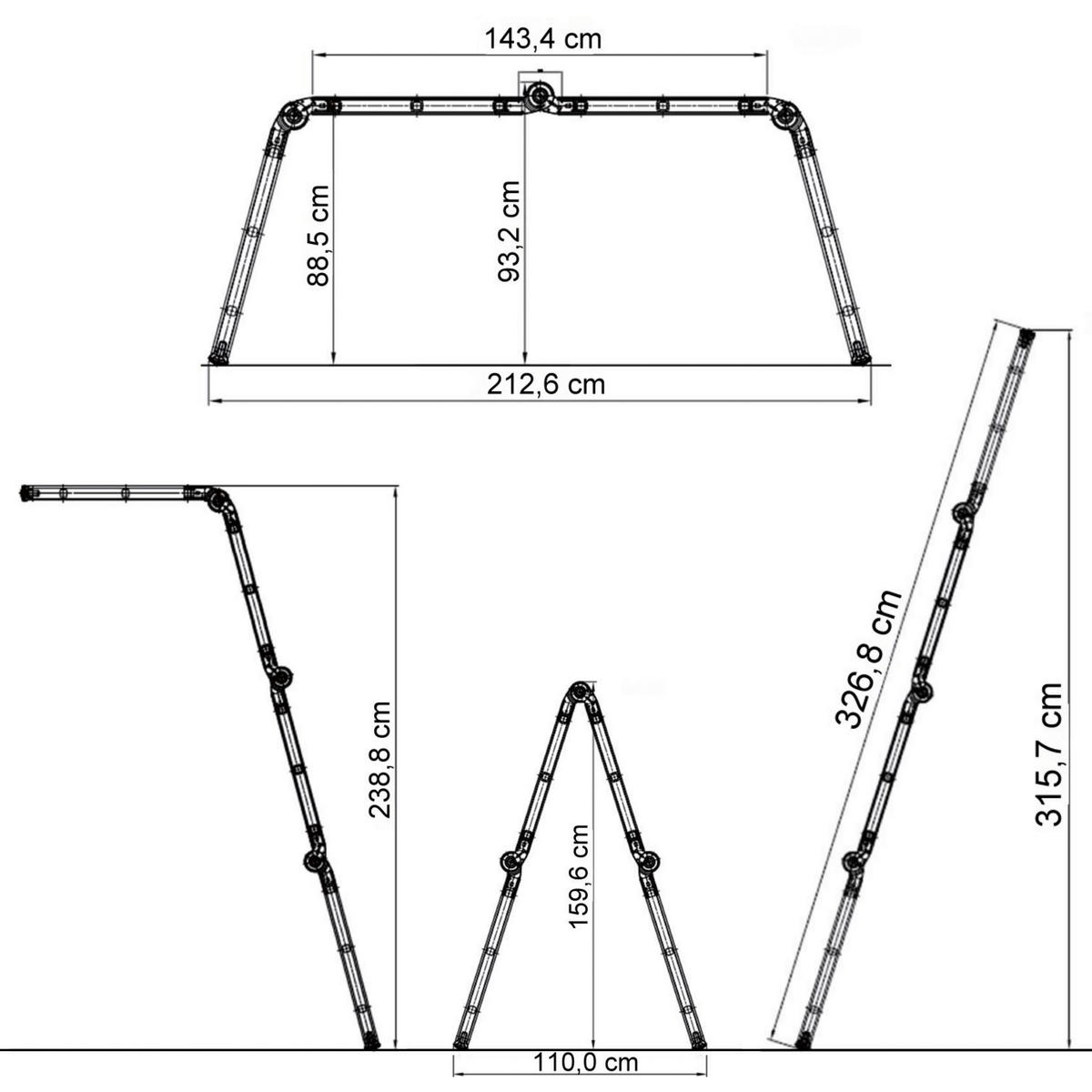 STEGE - silvereksfärgad, Basics, metall (70/94/25cm) - MID.YOU