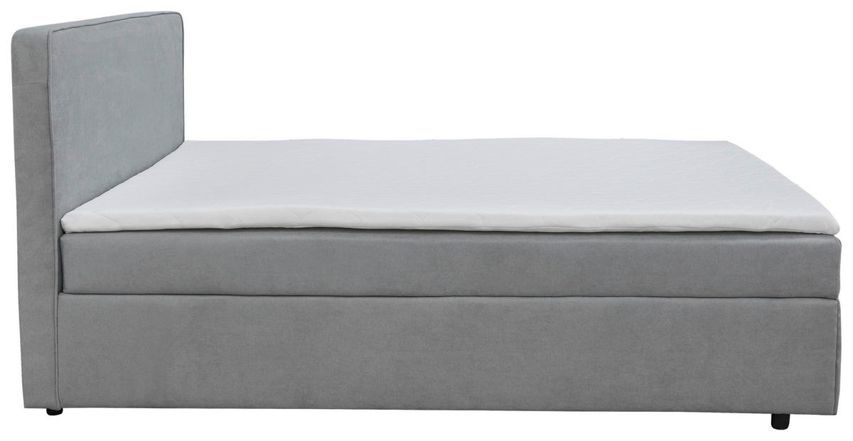 BOXBETT 120/200 cm  in Grau  - Schwarz/Naturfarben, MODERN, Holz/Kunststoff (120/200cm) - MID.YOU