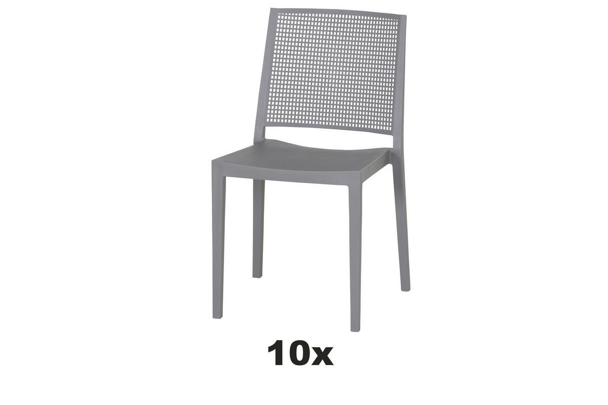 GARTENSESSEL-SET Kunststoff  - Basics, Kunststoff (46/80/56cm) - Siena Garden