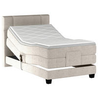 BOXSPRINGBETT 90/200 cm  in Greige  - Greige/Schwarz, KONVENTIONELL, Holz/Kunststoff (90/200cm) - Esposa