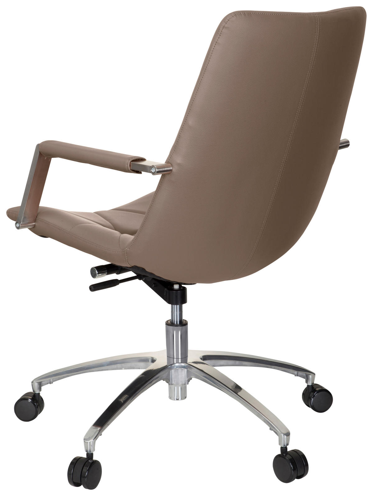 DREHSTUHL Lederlook Cappuccino  - Cappuccino, MODERN, Kunststoff/Textil (56/101/73cm) - MID.YOU