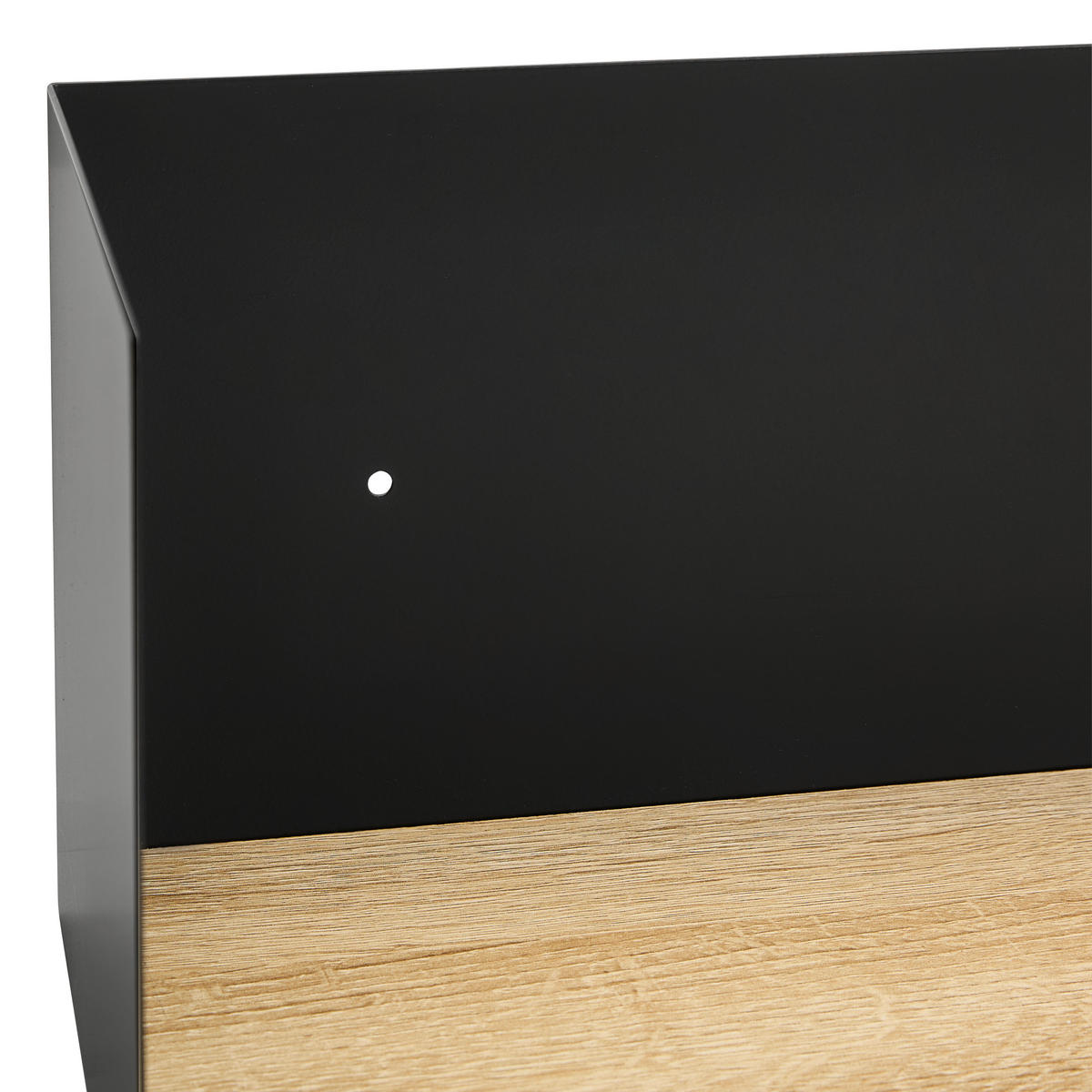 WANDREGAL Tanne furniert Naturfarben, Schwarz  - Schwarz/Naturfarben, Design, Holz/Holzwerkstoff (100/18/18cm) - MID.YOU