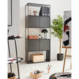 AKTENSCHRANK 80,7/199/35,8 cm  - Anthrazit/Schwarz, Design, Holzwerkstoff/Metall (80,7/199/35,8cm) - Novel