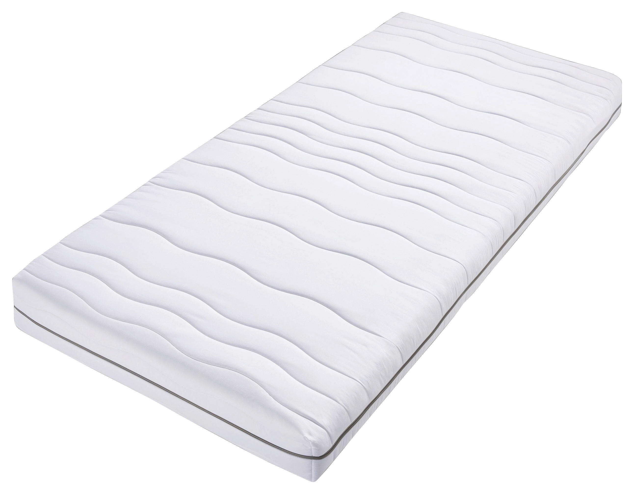 KOMFORTSCHAUMMATRATZE 80/200 cm Höhe ca. 18 cm 7 -Zonen - Weiß, Basics, Textil (80/200cm) - Xora