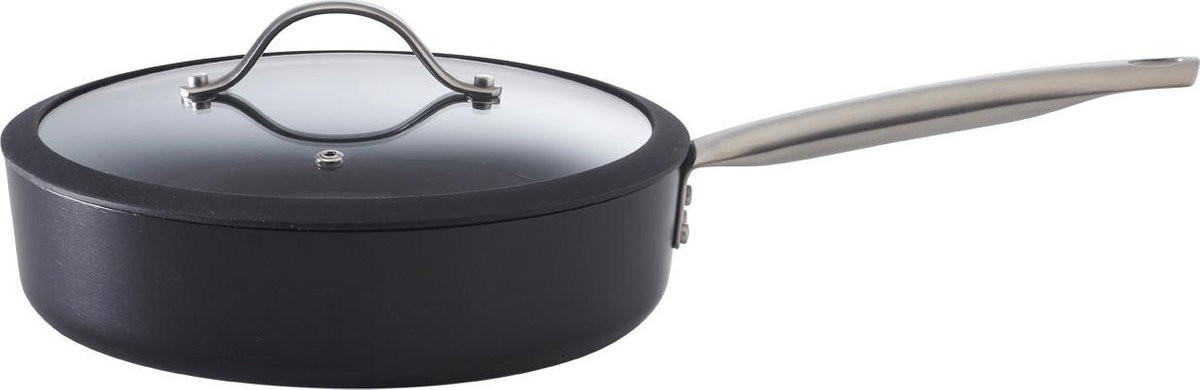 PONEV 24 cm  - črna, Basics, kovina/steklo (24cm) - Brabantia