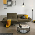 ECKSOFA  in Bouclé Khaki  170-195/280 cm  - Khaki/Schwarz, Design, Textil/Metall (170-195/280cm) - Dieter Knoll