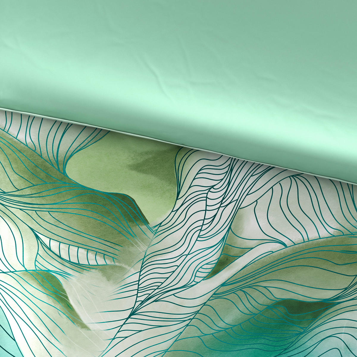 OBOUSTRANNÉ POVLEČENÍ, satén, vícebarevná, 140/200 cm - vícebarevná, Konvenční, textil (140/200cm) - Esposa