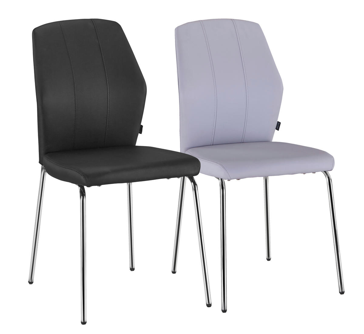 STOLICA  crna, boja hroma       - boja hroma/crna, Dizajnerski, metal/tekstil (47/90/58cm) - Carryhome