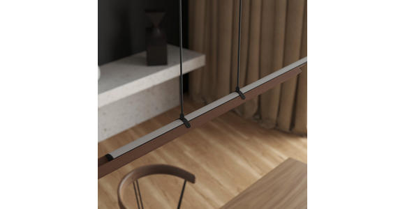 LED-HÄNGELEUCHTE 100/10/120 cm  - Weiß, Natur, Kunststoff (100/10/120cm) - Novel