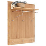 GARDEROBENPANEEL  in 90/114/29 cm  - Eichefarben/Nickelfarben, Natur, Holz/Metall (90/114/29cm) - Linea Natura