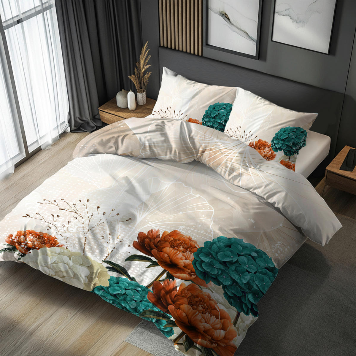 BETTWÄSCHE 2-teilig TANJA Satin 140/200 cm  - Multicolor, KONVENTIONELL, Textil (140/200cm) - Esposa