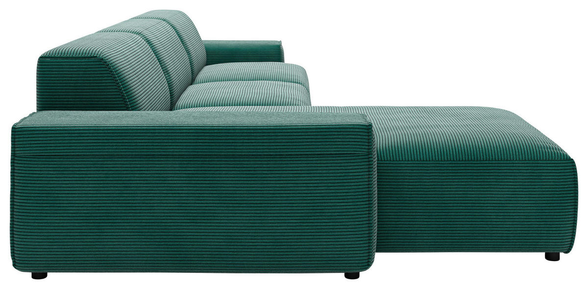 Freisteller von Pure Home Lifestyle ECKSOFA 9125 Dunkelgrün Cord.