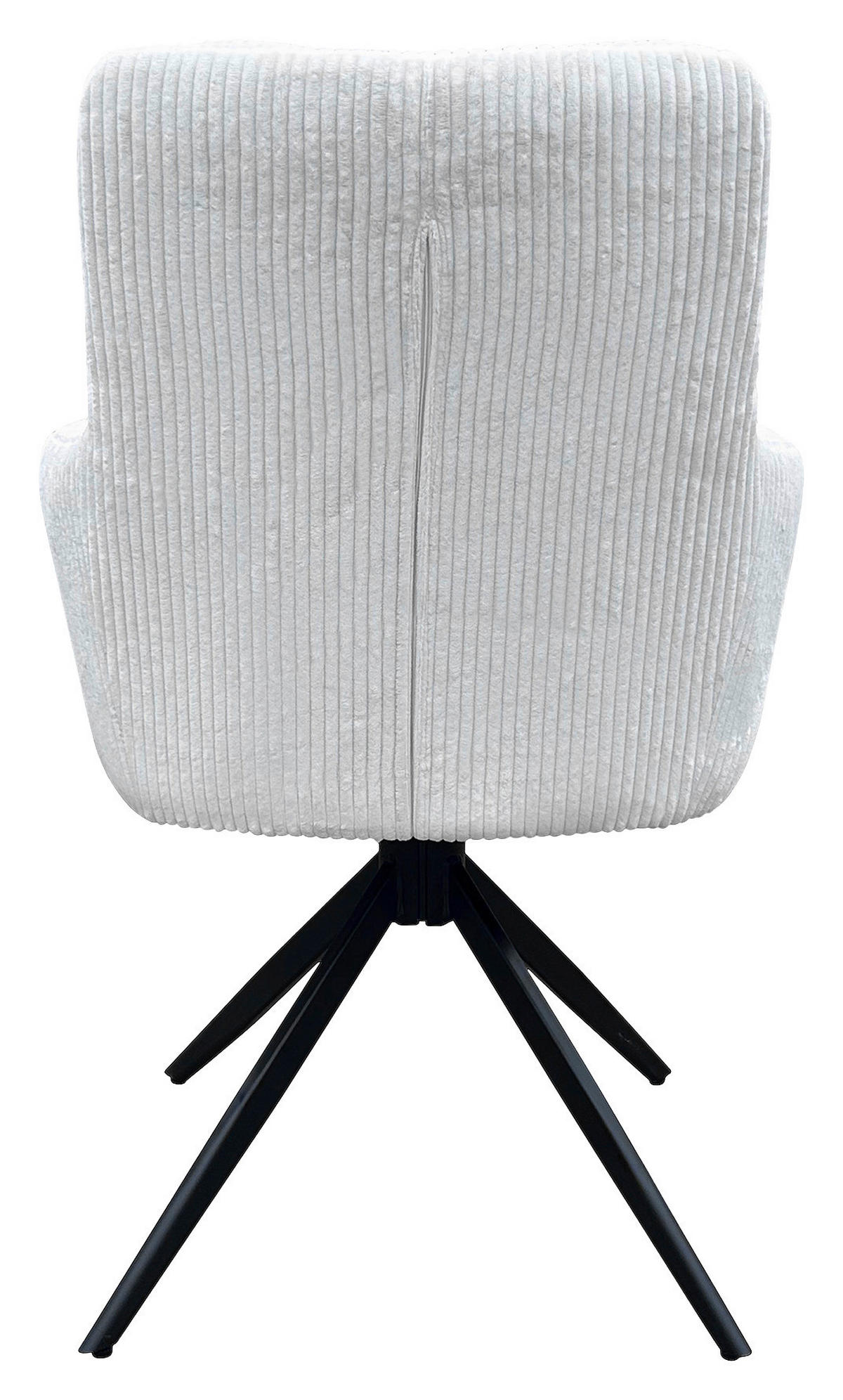 ARMLEHNSTUHL-SET 2 Stück  in Stahl Cord  - Schwarz/Weiß, Design, Textil/Metall (58/88/64cm) - MID.YOU