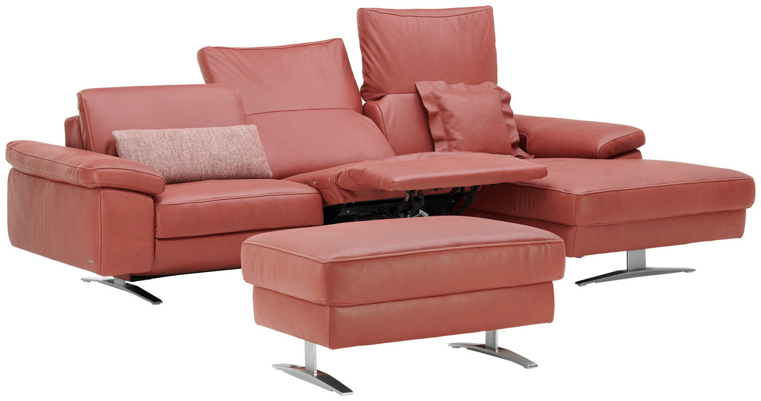 ECKSOFA Rot Echtleder - tolle Highlights