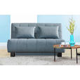 SCHLAFSOFA Juice in Webstoff Hellblau  - Schwarz/Hellblau, Design, Textil/Metall (145/92/102cm) - Novel