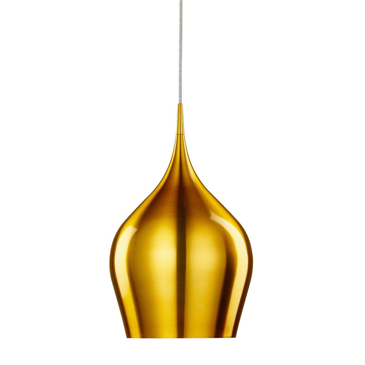PENDELLEUCHTE Vibrant 26/160 cm   - Goldfarben, Design, Metall (26/160cm) - Searchlight