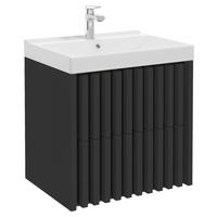 WASCHTISCHKOMBI 61 cm  - Schwarz/Weiß, MODERN, Keramik/Holzwerkstoff (61cm) - MID.YOU