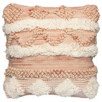 ZIERKISSEN   45/45/15 cm  - Creme/Rosa, KONVENTIONELL, Textil (45/45/15cm)