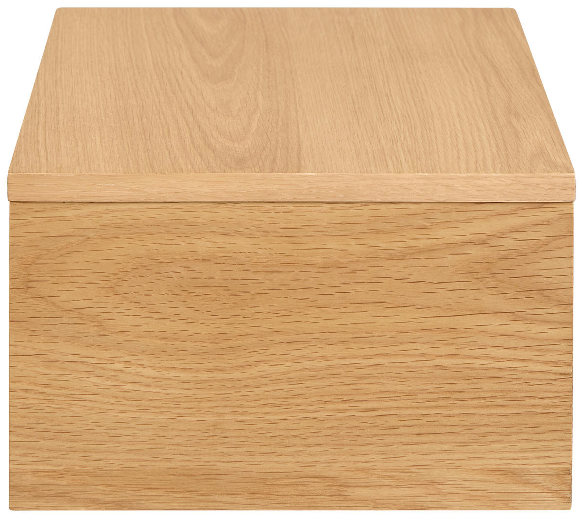 NACHTTISCH 40/18/30 cm  in furniert Eichefarben  - Eichefarben/Goldbraun, Modern, Holzwerkstoff/Metall (40/18/30cm) - MID.YOU
