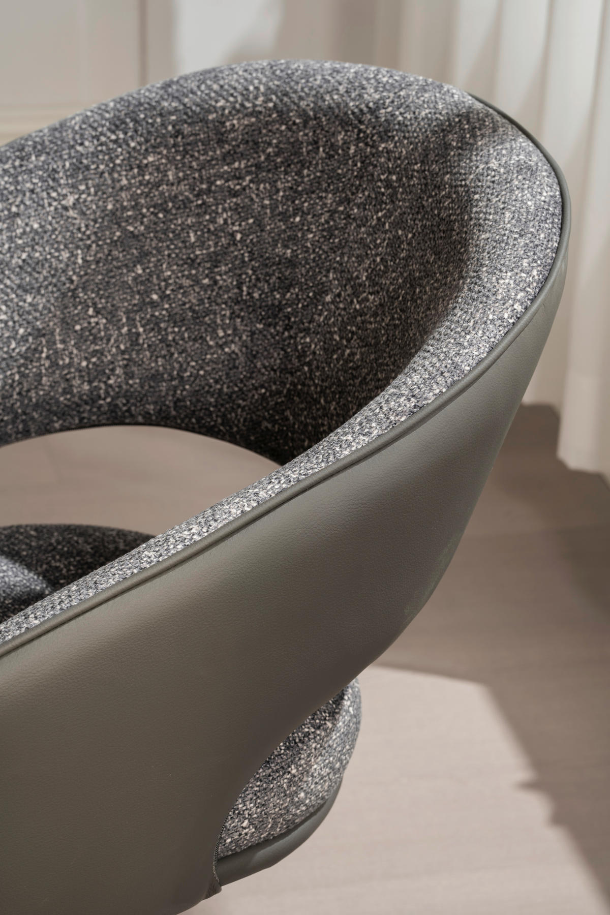 NASLANJAČ, les, kovina, tekstil temno siva  - temno siva/siva, Trendi, kovina/tekstil (58/83/62cm) - Livetastic