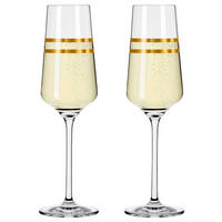 CHAMPAGNERGLAS Celebration Deluxe 230 ml 2-teilig  - Goldfarben, Glas (0,23cm) - Ritzenhoff
