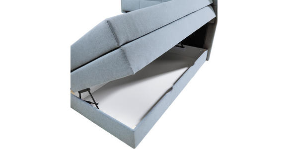 BOXSPRINGBETT 180/200 cm in Türkis - Türkis/Schwarz, KONVENTIONELL, Kunststoff/Textil (180/200cm) - Carryhome