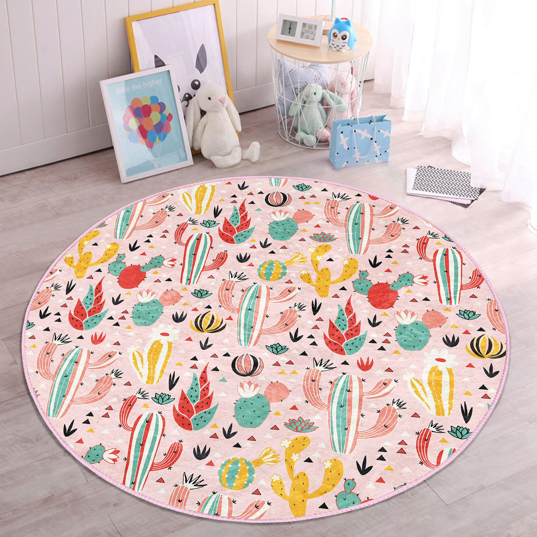 XXXLutz Kinderteppich Mehrfarbig 120x120 cm