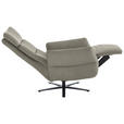 RELAXSESSEL in Leder Hellgrau  - Hellgrau/Schwarz, Design, Leder/Metall (82/119/85cm) - Dieter Knoll