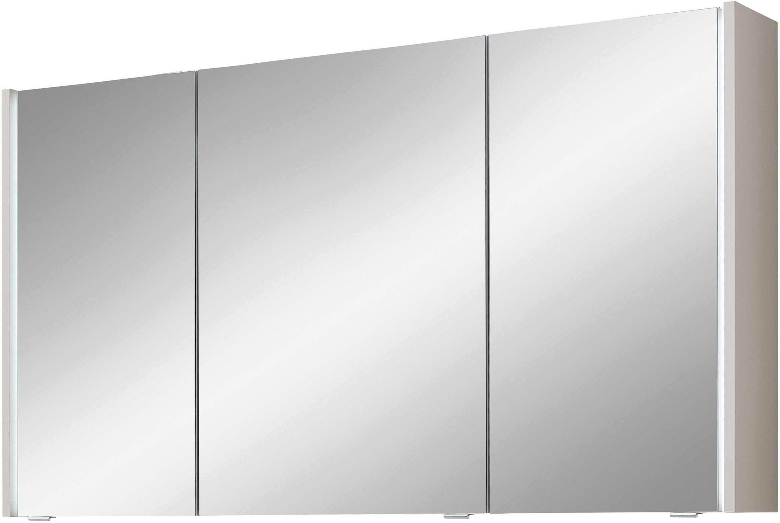 SPIEGELSCHRANK 125,5/70,3/17,6 cm - Kaschmir/Silberfarben, Design, Glas/Holzwerkstoff (125,5/70,3/17,6cm) - Sadena