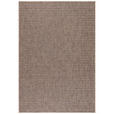 In- und Outdoorteppich 120/170 cm Zagora Braun, Schwarz  - Schwarz/Braun, Basics, Textil (120/170cm) - Novel