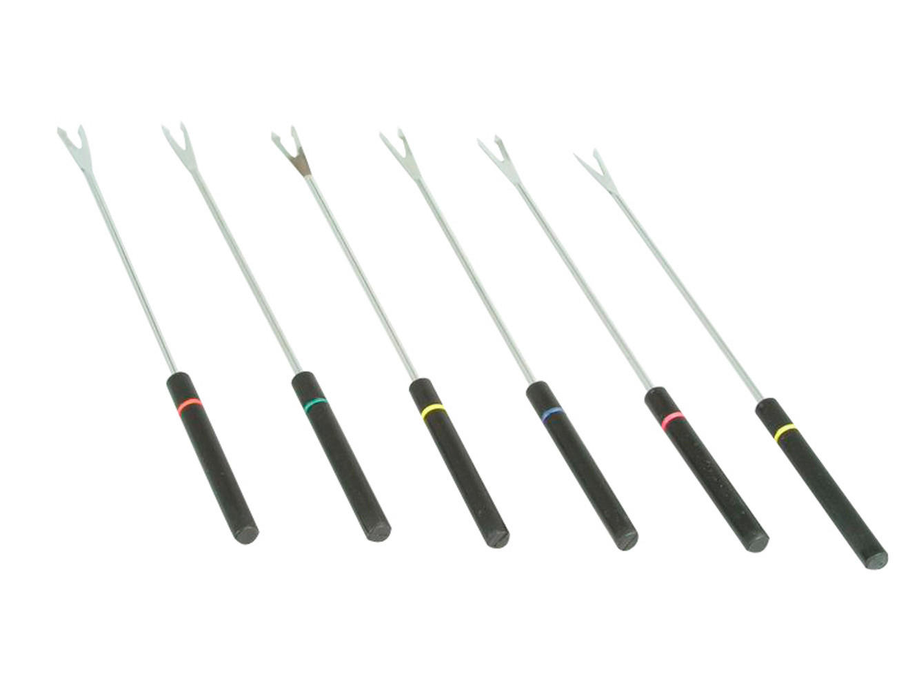 FONDUEGABEL-SET  - Schwarz, Basics, Kunststoff/Metall (29.5/8/1.5cm)