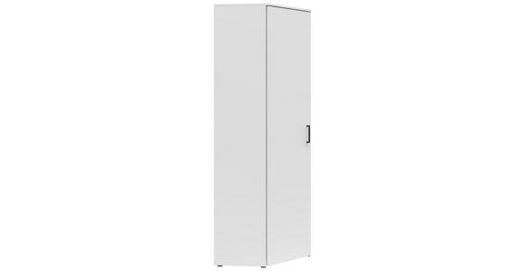 ECKSCHRANK 71,5/195/71,5 cm - Schwarz/Weiß, MODERN, Holzwerkstoff/Kunststoff (71,5/195/71,5cm) - Carryhome