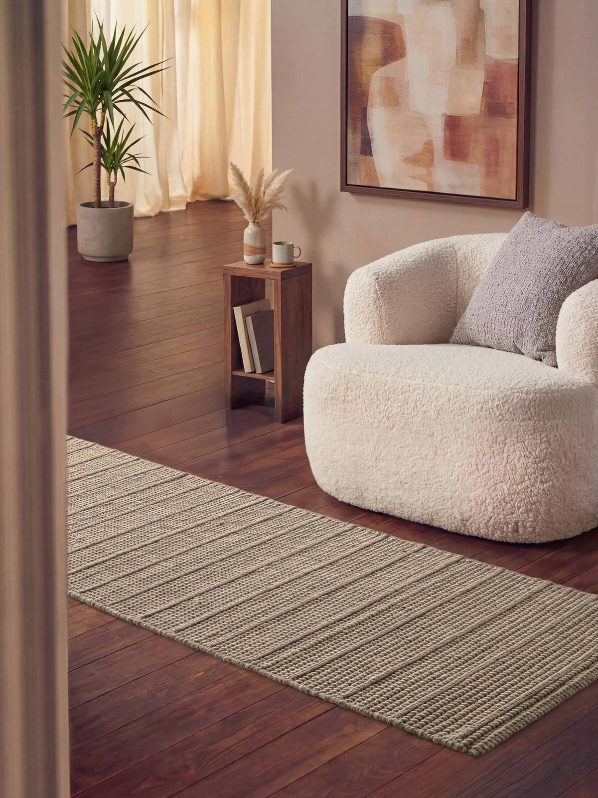 WOLLTEPPICH 80/250 cm Camden Beige rechteckig  - Beige, Basics, Textil (80/250cm) - Ted Baker