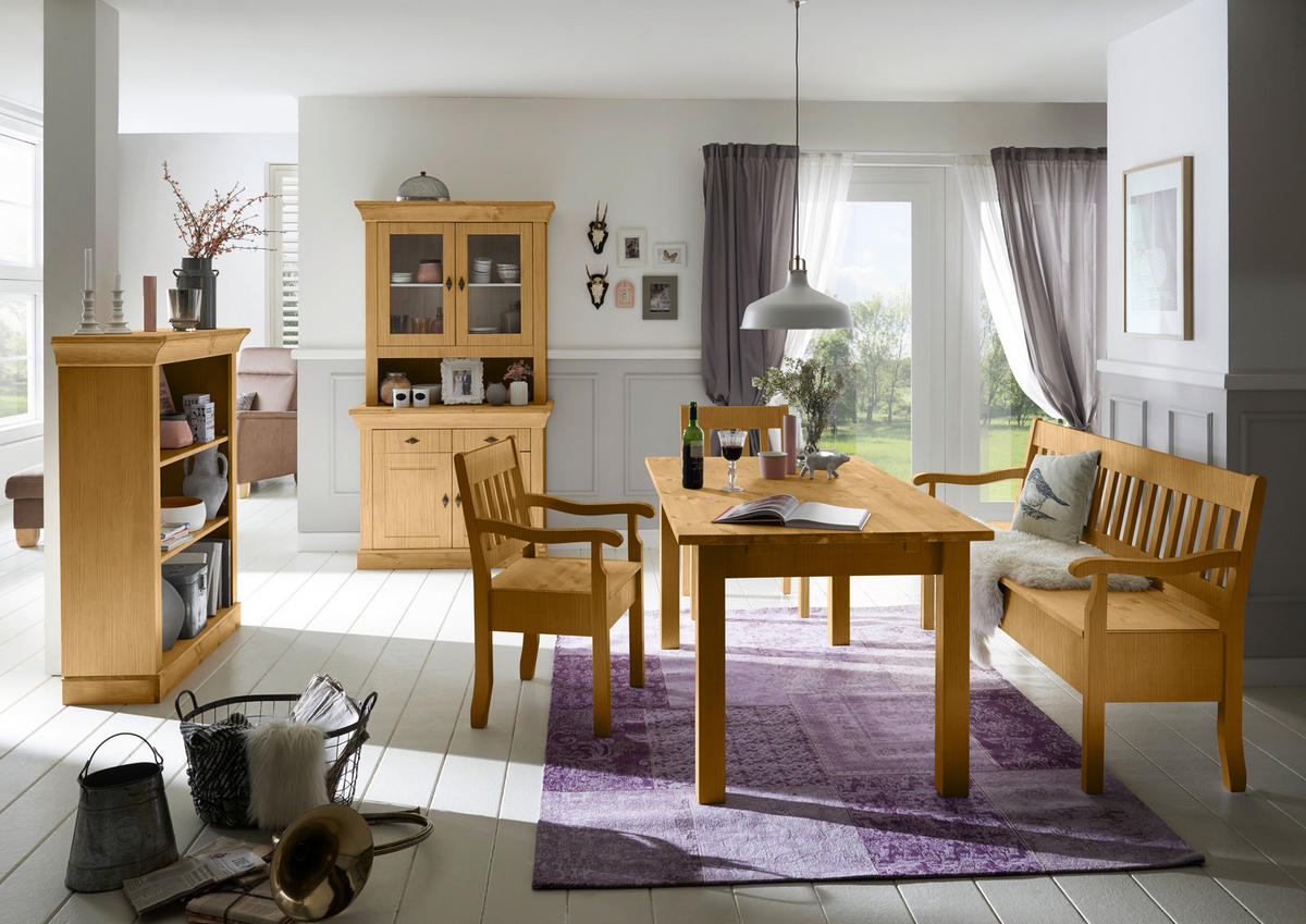 ESSTISCH in Holz 160/90/78 cm  - Laugenfarbig, ROMANTIK / LANDHAUS, Holz (160/90/78cm) - Boxxx