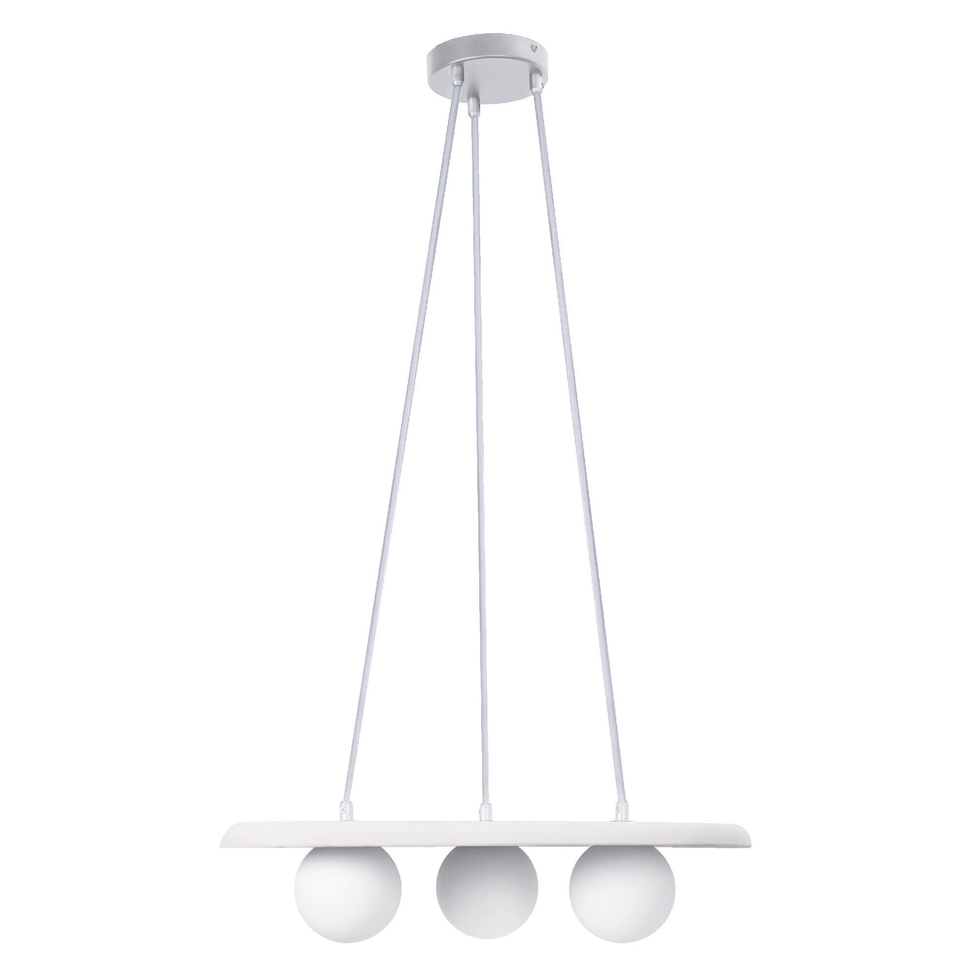 PENDELLEUCHTE 50/38,5/150 cm   - Weiß, Natur, Glas/Stein (50/38,5/150cm) - Ledvance
