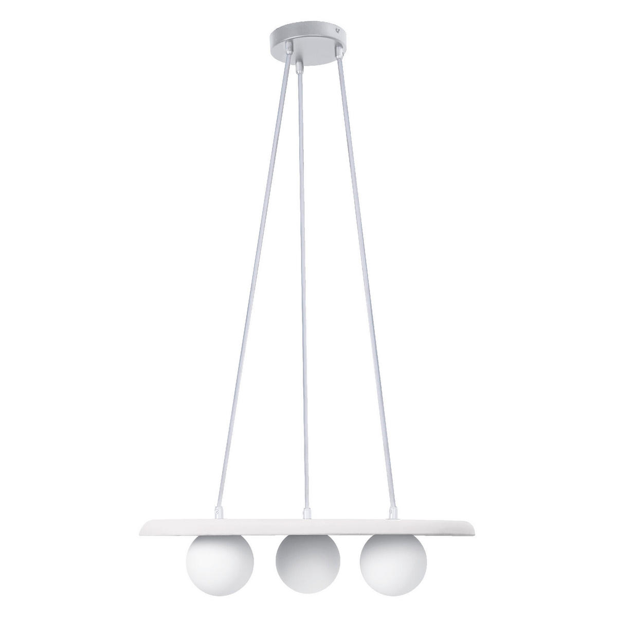 PENDELLEUCHTE 50/38,5/150 cm  - Weiß, Natur, Glas/Stein (50/38,5/150cm) - Ledvance